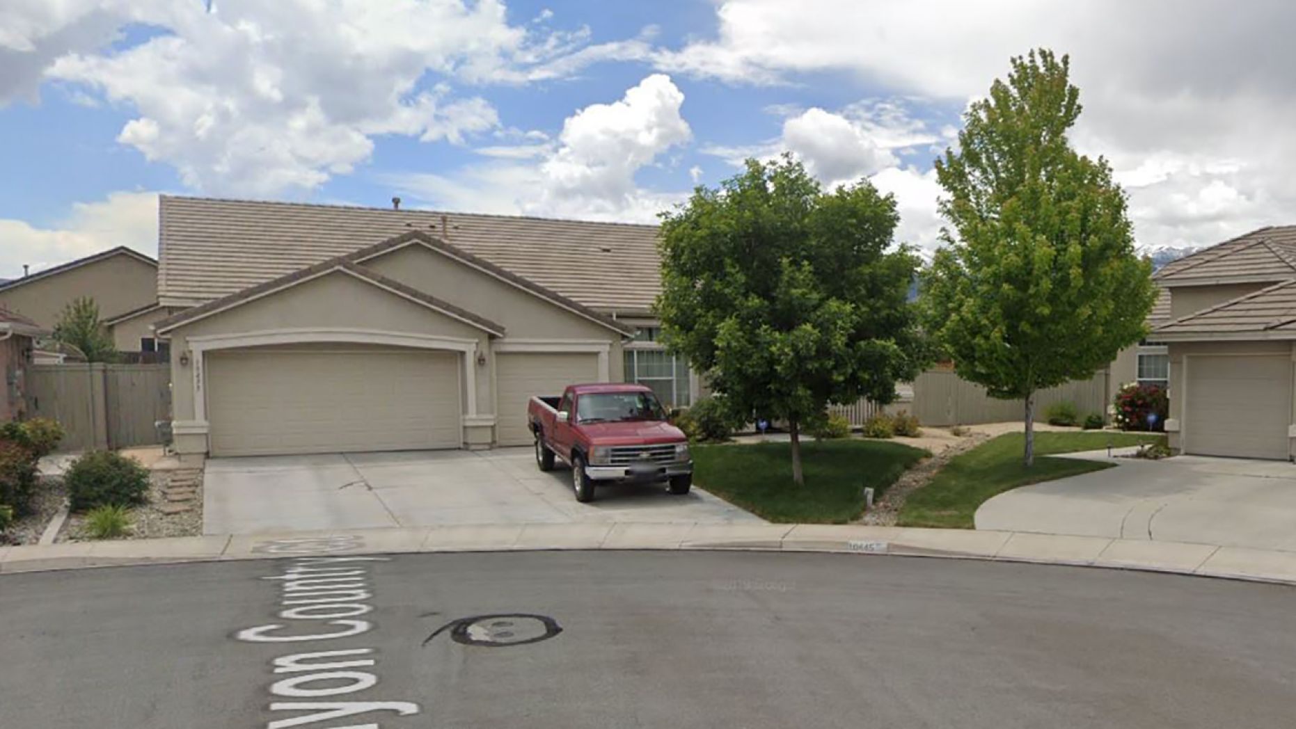 Police were investigating a home in the 10000 block of Canyon Country Court in South Reno where four bodies were discovered Wednesday. 