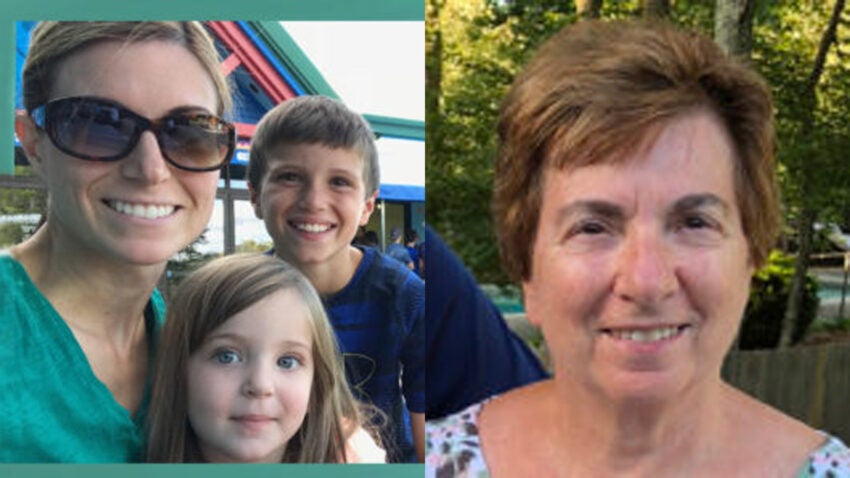 Julie Smith with her children, Jaxon and Scarlett, and her mother, Josephine Fay. –Provided