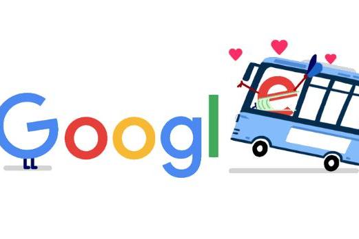 Google is recognizing public transportation workers with a new Doodle. Image courtesy of Google 