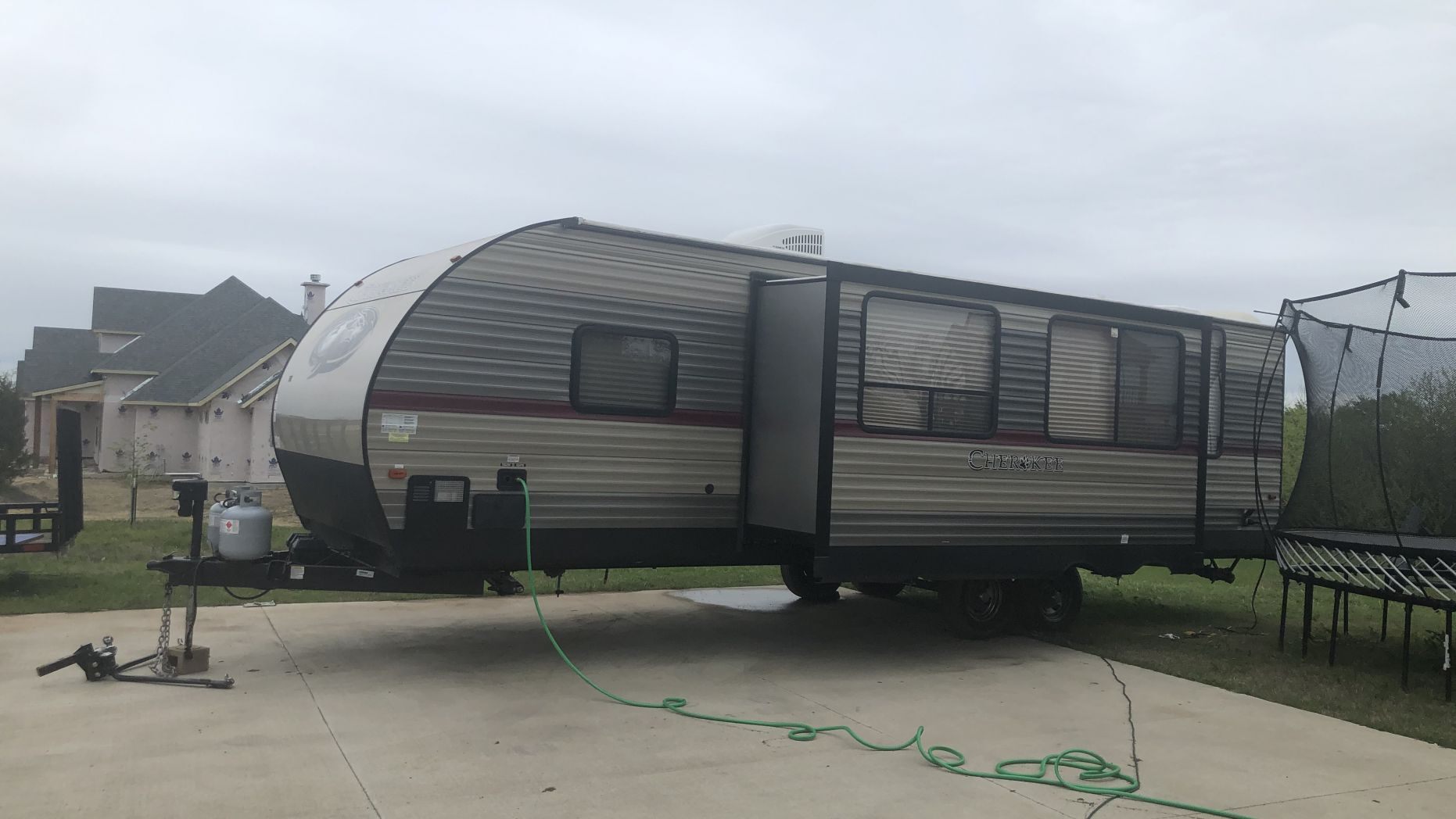 Emily Phillips received an RV for her husband to self-isolate. The only thing asked of her is that she "pay it forward."