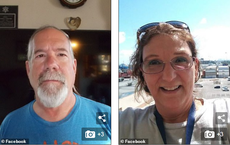Illinois man Patrick Jesernik, 54 (left), shot his wife, Cheryl Schriefer, 59 (right),