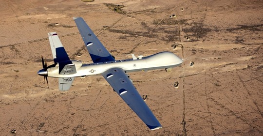 An MQ-9 Reaper flies a training mission over the Nevada Test and Training Range, July 15, 2019.