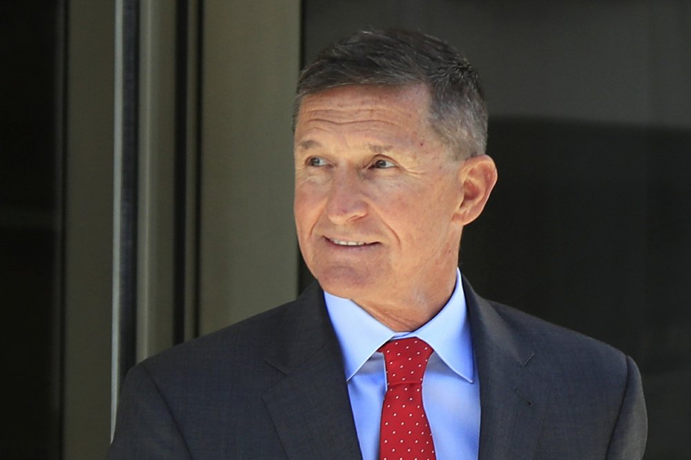 FILE - In this July 10, 2018, file photo, former Trump national security adviser Michael Flynn leaves the federal courthouse in Washington, 