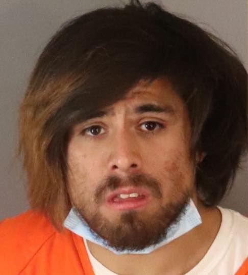 Johnny Angel Robles is seen in a booking photo released May 20, 2020, by the Riverside Police Department.