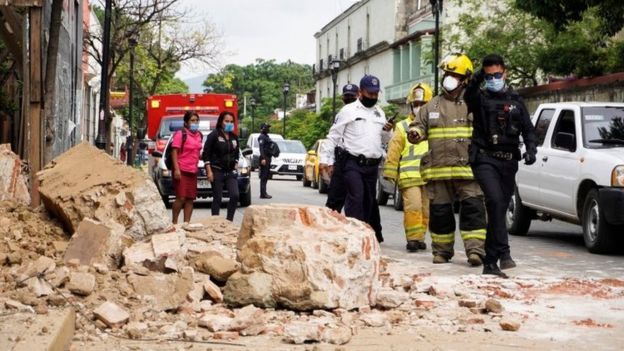 Oaxaca state was the worst affected by the quake.