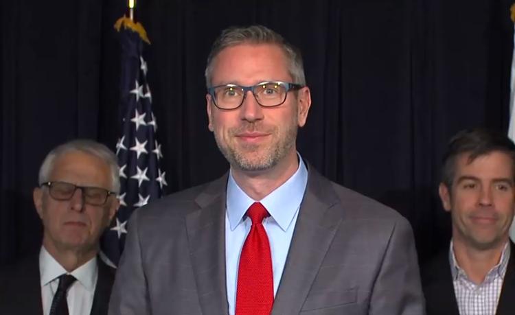 State Treasurer Michael Frerichs in Chicago on Monday.

Courtesy of BlueRoomStream