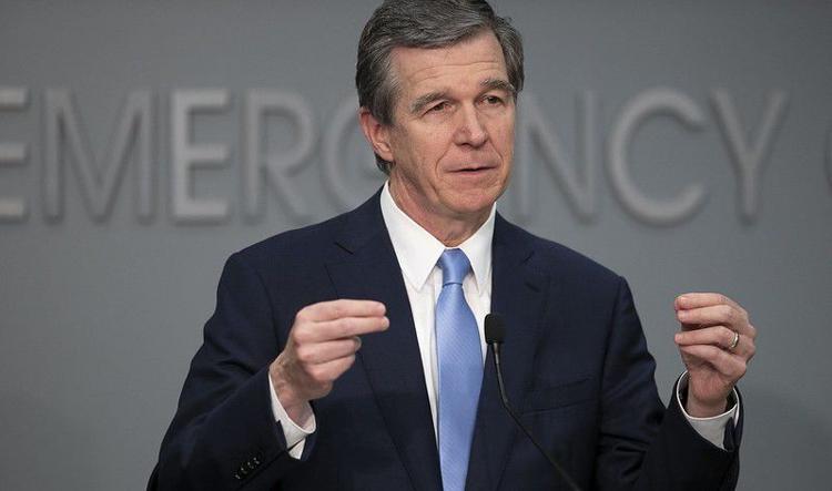 North Carolina Gov. Roy Cooper fields questions during a press briefing on COVID-19 on Thursday, April 30, 2020,