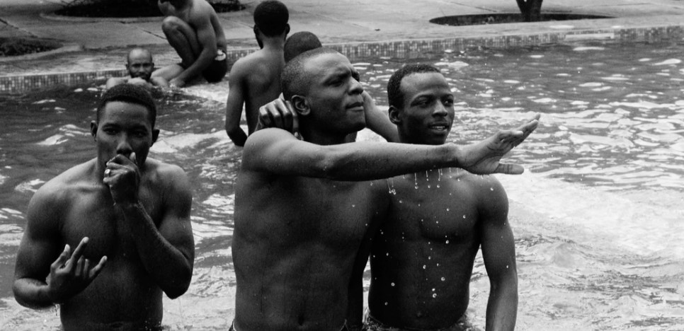 Africans bathing in a pool in Benin. Photo: Muhammadtaha Ibrahim Ma'aji
