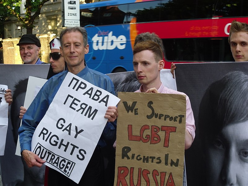 Protest against Russia’s banning of Moscow Gay Pride,