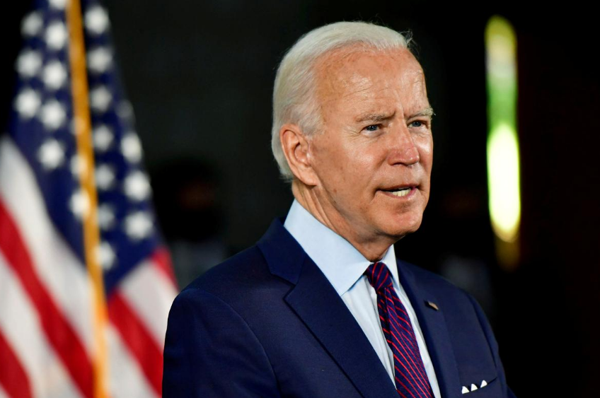 FILE PHOTO: Democratic U.S. presidential candidate and former Vice President Joe Biden speaks during a Biden campaign event at a recreation center in Lancaster, 
