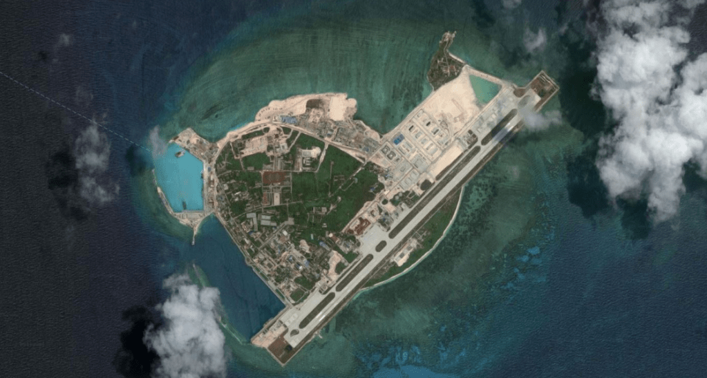 China's military base on Woody Island in the South China Sea. (Google Maps/Released)