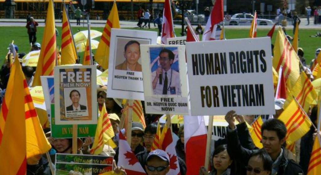 Vietnamese Black April (Tháng Tư Đen) Democracy, Human Rights Rally,