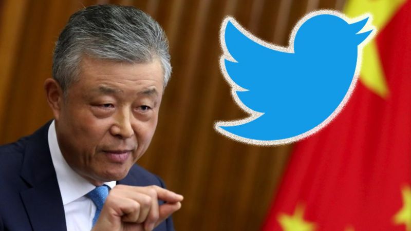 image captionAmbassador Liu Xiaoming has had a Twitter account since late last year.