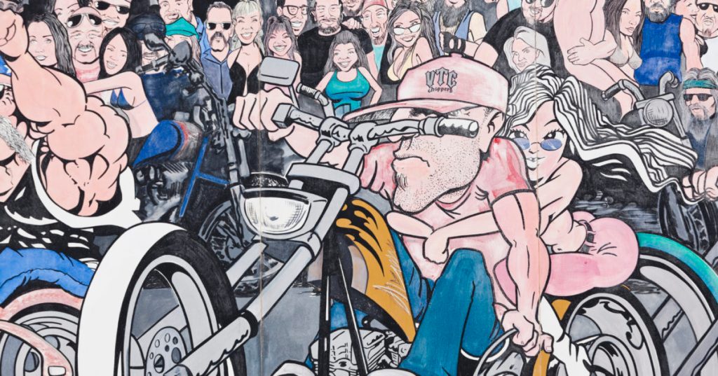 USA, South Dakota, Black Hills National Forest, Sturgis, motorcycle rally mural (Newscom TagID: ddpphotos436013.jpg) [Photo via Newscom]