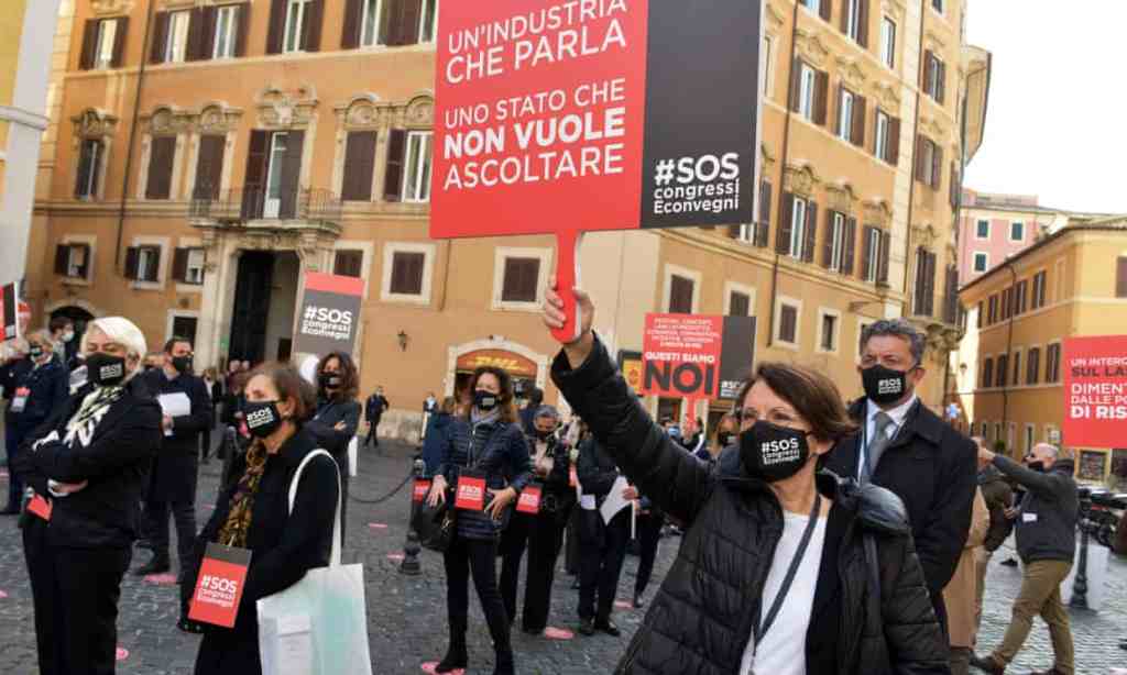 There were protests in towns and cities across the country on Monday night. Photograph: Simona Granati - Corbis/Getty Images