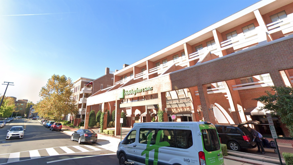 Holiday Inn in the Old Town section of Alexandria, Virginia (Google Maps)