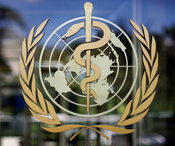 The logo of the World Health Organization is seen at the WHO headquarters in Geneva, Switzerland. (Anja Niedringhaus/AP Photo)