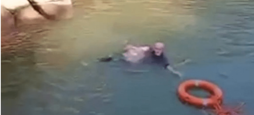 Just one month into his new role as consul general, Stephen Ellison saves a university student from drowning.