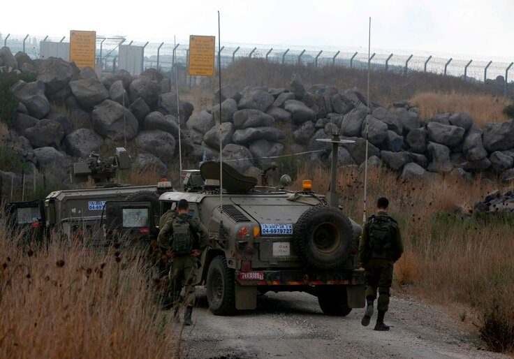 Israeli troops on the border with Syria / Getty Images