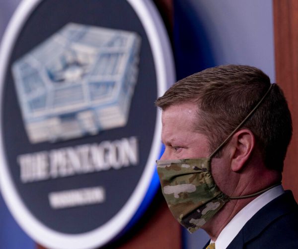 Secretary of the Army Ryan McCarthy, appears at a briefing on an investigation into Fort Hood, Texas at the Pentagon, Tuesday, Dec. 8, 2020, in Washington. (Andrew Harnik/AP)