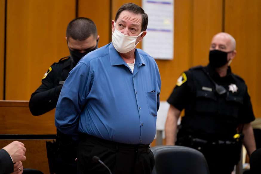 Roy Charles Waller stands in Sacramento Superior Court in Sacramento, Calif., on Wednesday, Nov. 18, 2020.