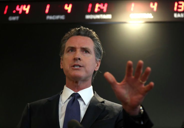 California governor Gavin Newsom / Getty Images