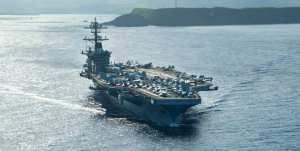 Aircraft carrier USS Theodore Roosevelt.