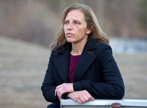 Therese Duke of Charlton on January 13, 2021 in Auburn, MA. Duke lost her job at UMass Memorial Hospital after being caught on video in a street skirmish in D.C. Tuesday night.