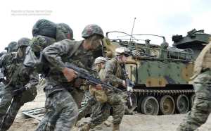 South Korea-U.S. Marine Corps joint military exercises ,
