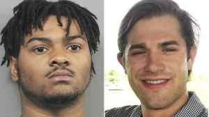 Jalen Harvey, left, was arrested and charged with first-degree murder in the death of Joseph Vindel, right, the sheriff's office said.