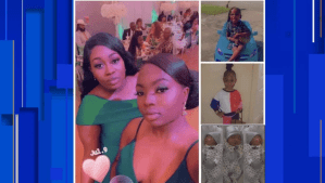 From left to right and top to bottom: Antoinette Oliver (30), Liza Jackson (25), Olivia Jackson (4), Chloe Oliver (5) and King Oliver (5 months old).