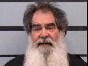 Larry Lee Harris, 66, was arrested by Texas police after they say he ambushed a National Guard convoy carrying COVID-19 vaccine.