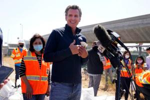 California Gov. Gavin Newsom fields questions on Tuesday, May 11, 2021, in Los Angeles.

Marcio Jose Sanchez / AP
