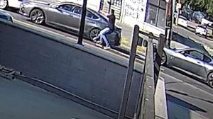 A gunman appeared to open fire on another vehicle in broad daylight on Wednesday.