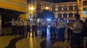 On June 4, 2020, Macau police dispersed crowd who remain at Senado where annual Tiananmen vigil takes place annually.