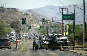 The Phoenix Police officer driving the vehicle, Ginarro New, was killed in the crash late Monday evening, May 31, 2021.