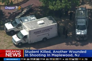 Police investigating a shooting that left one high school student dead and another injured on June 6, 2021 in Maplewood, New Jersey.
CBS New York