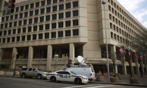 The FBI headquarters is seen in Washington on Feb. 2, 2018. (Mark Wilson/Getty Images)
