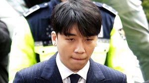 Seungri, a former member of a popular K-pop boy band Big Bang, arrives at the Seoul Metropolitan Police Agency in Seoul, South Korea, in March 2019. (AP)