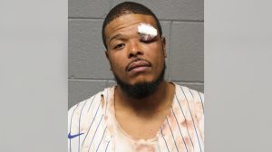 Clark appears in a mug shot following his arrest Sunday. He faces a lead charge of aggravated assault on a peace officer. (Chicago Police Department)