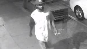 NYPD Crime Stoppers released surveillance footage showing the unidentified male suspect wanted in connection to a forcible touching incident in Brooklyn.  ( NYPD Crime Stoppers)