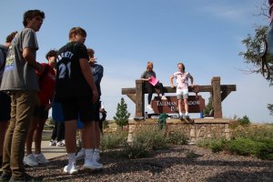 Students at Legend High School in Parker walked out of class on Sept. 1 in protest of a masking mandate that went into effect that morning.JESSICA GIBBS