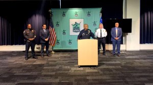 Detroit police Chief James White announced the child was rescued and the suspect is in handcuffs