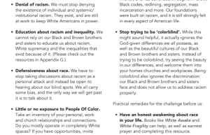 Screenshot from “Let’s Talk About Racism,” a guide put out by the Salvation Army.