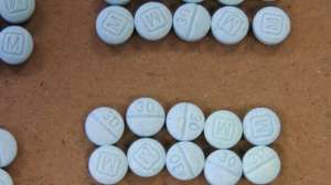 The super-strong painkiller fentanyl is often disguised as other, less potent painkillers. (Cuyahoga County Medical Examiner's Office via AP)