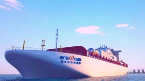 China's floating reactor is housed inside a large ship.CGN