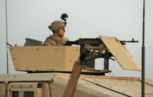 U.S. Marine at Al Asad Air Base, Iraq, in support of an Operation Inherent Resolve. (U.S. Marine Corps photo by 1st Lt. Matthew W. Finnerty/Released)