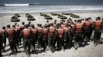 A group of Navy SEAL trainees in August 2010 during Hell Week at a beach in Coronado, California. (Charles Ommanney/Getty Images)