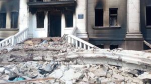 Up to 1,000 civilians were believed to have been sheltering in the basement of the theatre before the attack