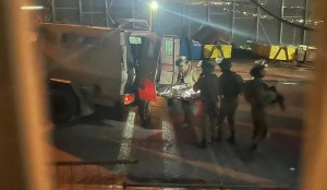 The scene of the incident in Husan, Wednesday.